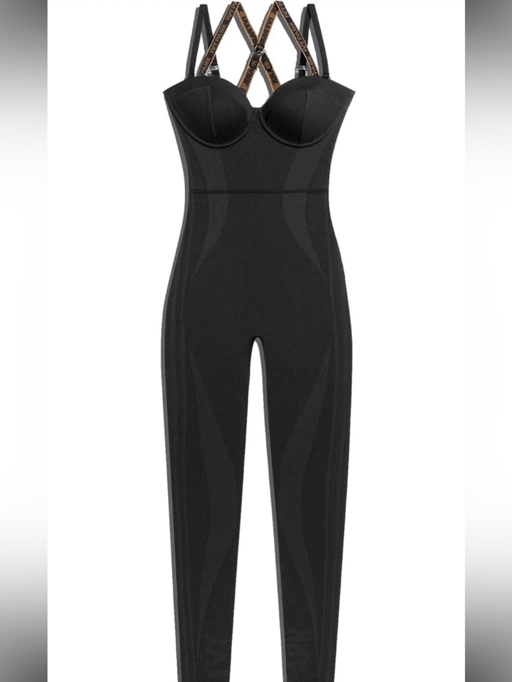 ADIDAS X IVY PARK BY BEYONCÉ Black Strappy Catsuit - Picture 2 of 5